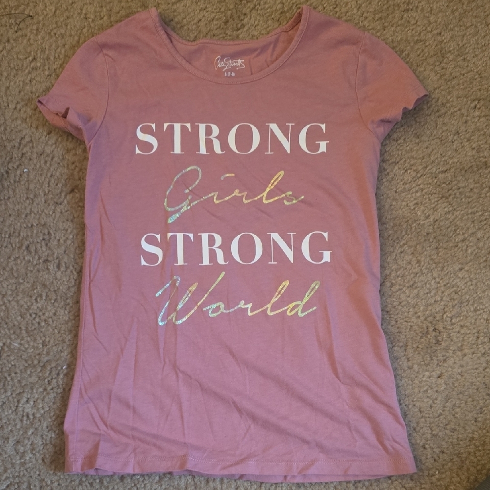 City Streets Pink Fitted Short Sleeve Tee